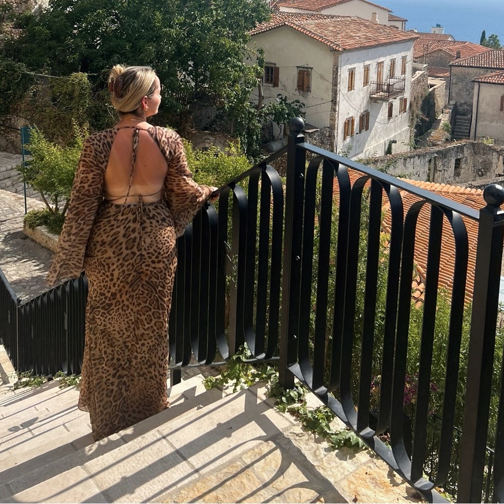 Fashion Nova Wild Elegance Backless Dress